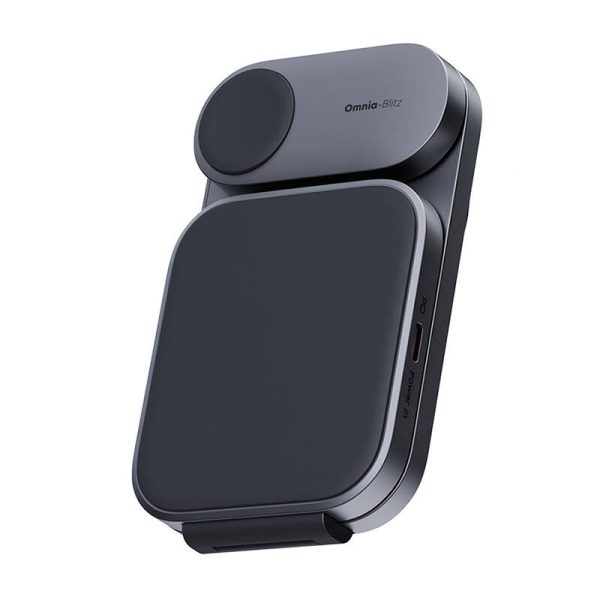 Magnetic Wireless Charger 3 in 1 MagFusion Aukey LC-MC312, 15W Qi2 (gray) - Image 3