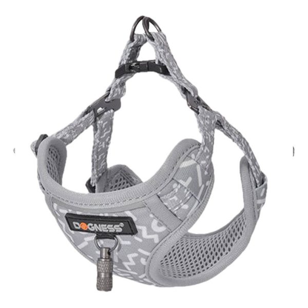 Cat set Dogness harness and leash (Light Grey) - Image 2