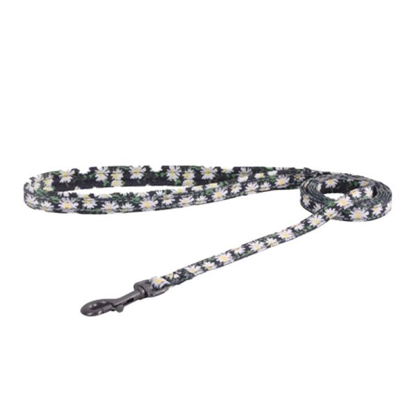 Cat set Dogness harness and leash (Daisy Black) - Image 3