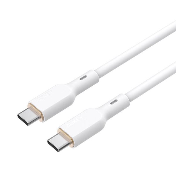 USB-C to USB-C Cable Aukey CB-SCC102, 100W, 1.8m (white) - Image 4