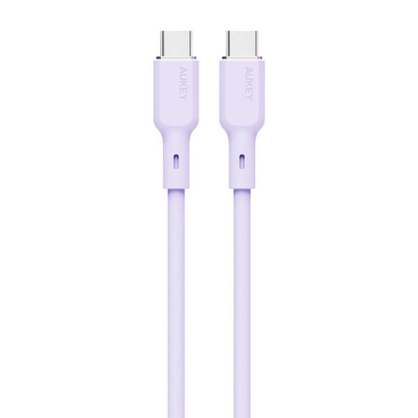 USB-C to USB-C Cable Aukey CB-SCC102, 100W, 1.8m (lavender)