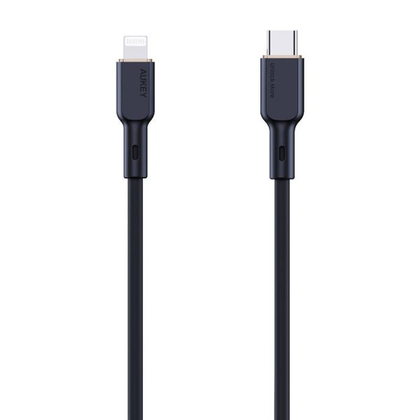 USB-C to Lightning Cable Aukey CB-SCL1, 27W, 1m (black) - Image 2