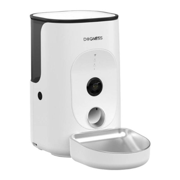 Automatic pet feeder with Camera Dogness F15 4L with stainless steel bowl (white) - Image 2