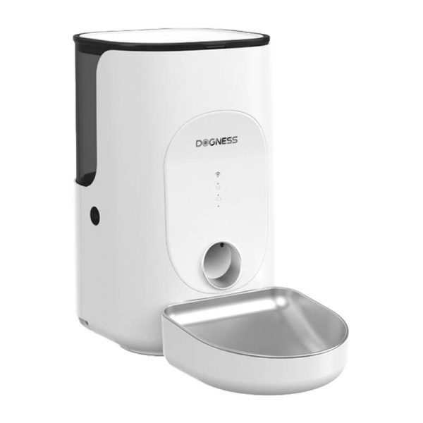 Automatic pet feeder Dogness F16 4L with stainless steel bowl (white) - Image 2