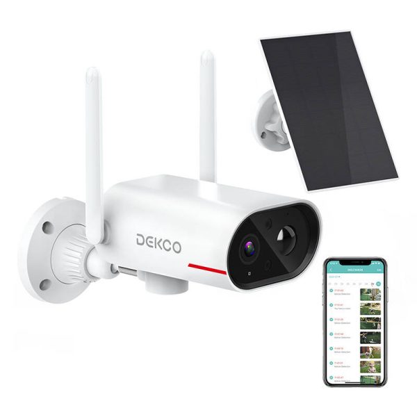 IP Outdoor camera with solar panel DEKCO DC8L - Image 2
