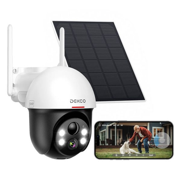 IP Outdoor camera with solar panel DEKCO DC9L - Image 2