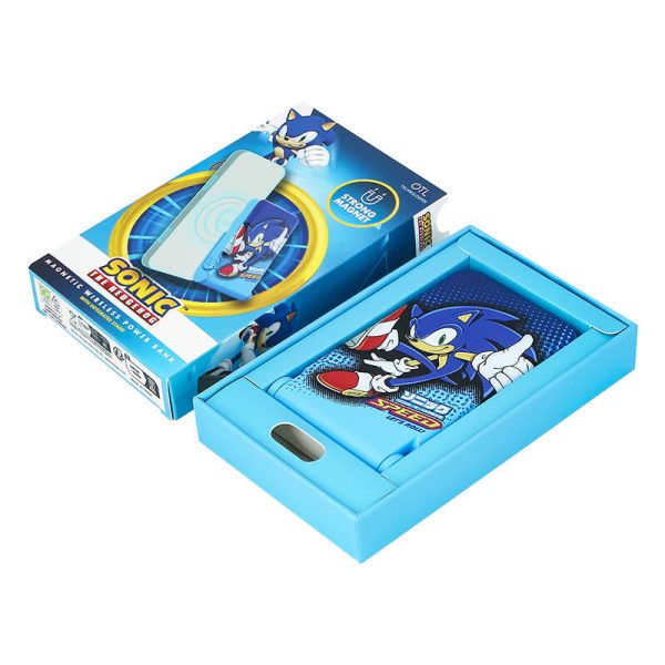 Magnetic powerbank OTL 5000 mAh, USB-C 15W, Sonic The Hedgehoh with stand (blue) — изображение 5