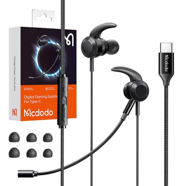 Mcdodo HP-1340 gaming headphones with microphone, USB-C (black) - Image 5
