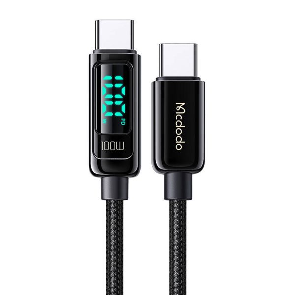 Mcdodo CA-8820 100W USB-C to USB-C cable, 1.2m (black) — изображение 2