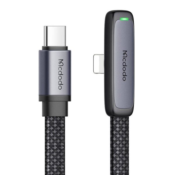 USB-C to lightning angle cable Mcdodo CA-3351,1.8m (black) - Image 3