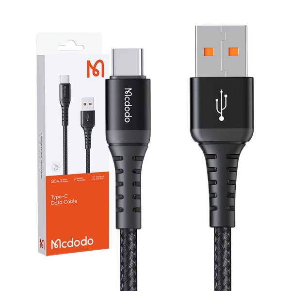 Mcdodo CA-2273 USB-A to USB-C cable, 60W, 3m (black) - Image 3