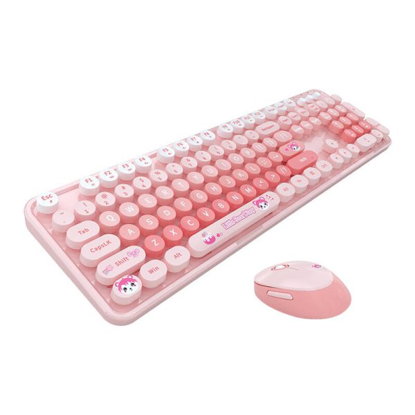 MOFII Sweet New 2.4G Wireless Keyboard + Mouse Set (Pink) — изображение 2