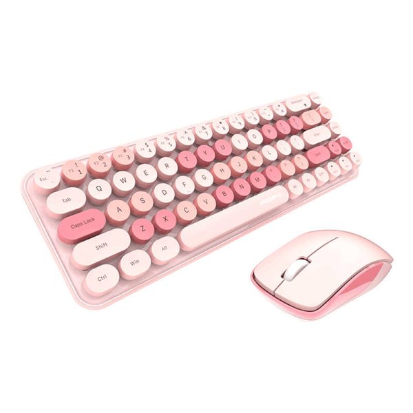 MOFII Wireless Keyboard+Mouse iBean Pro New 2.4G (Pink) - Image 2