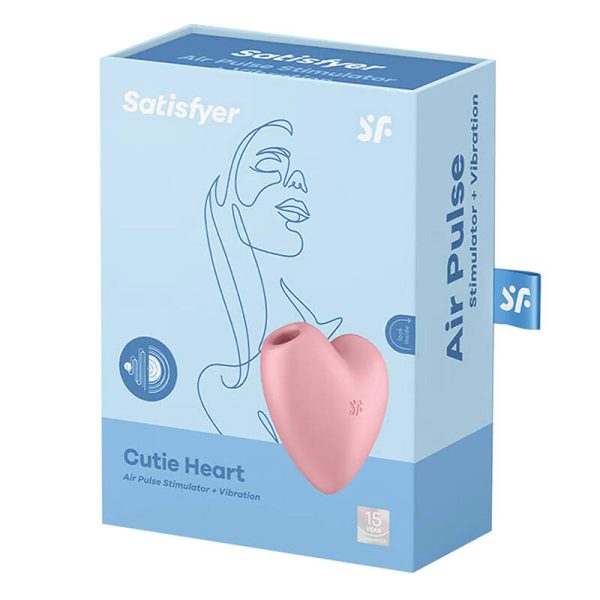 Clitoral massager Cutie Heart Light Red Satisfyer (pink) - Image 5