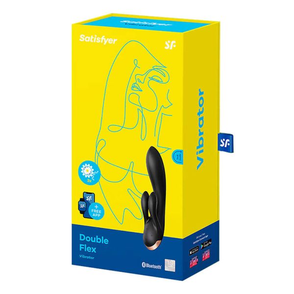 Wibrator-Double Flex Satisfyer Connect App (Black) - Image 6