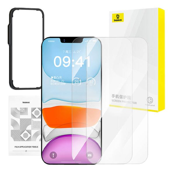 Baseus privacy tempered glass Superior HD for iP 11Pro/X/XS +2xcleaning kit and EasyStick - Image 5