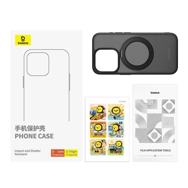 Baseus SkyRing 360° Case with stand for iP 13/14 (black) - Image 2
