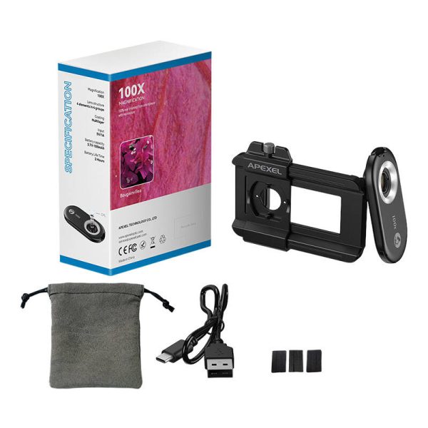 Lens for phone 100x APEXEL APL-MS100 - Image 4