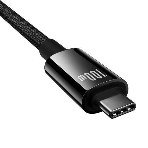 Baseus Cable USB Tungsten Gold USB-C to USB-C 100W 1,5m (black) - Image 2