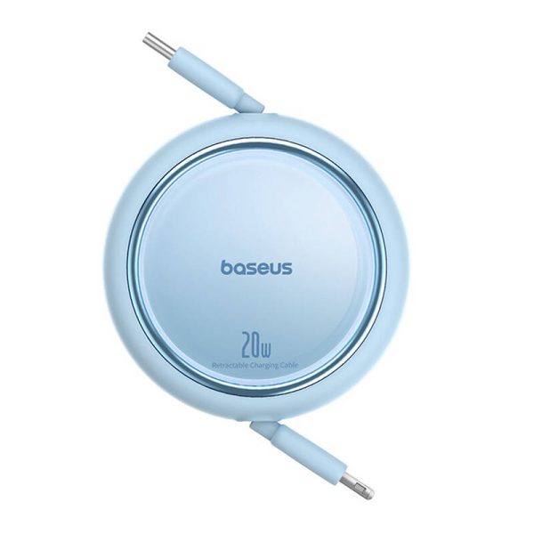 USB Cable Baseus Free2Pull USB-C to iP 20W 1m (blue) - Image 3