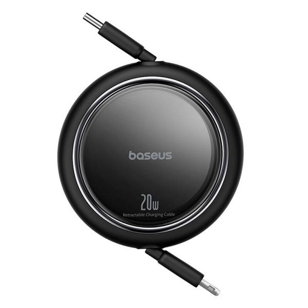 USB Cable Baseus Free2Pull USB-C to iP 20W 1m (black) - Image 3