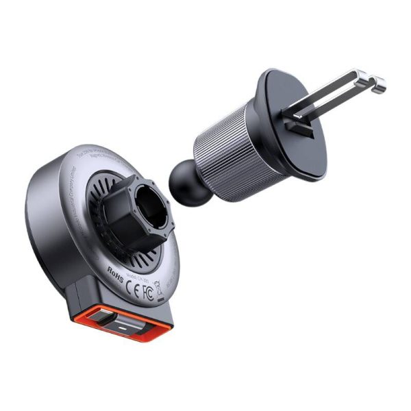 Wireless car charger with retractable USB-C cableMcdodo CH-3000, 15W (black) - Image 4