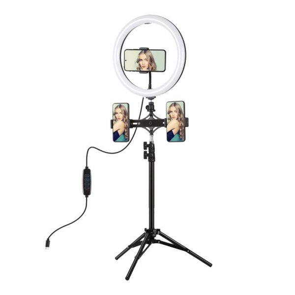 Ring light PULUZ with tripod and phone holder PKT3099B - Image 2