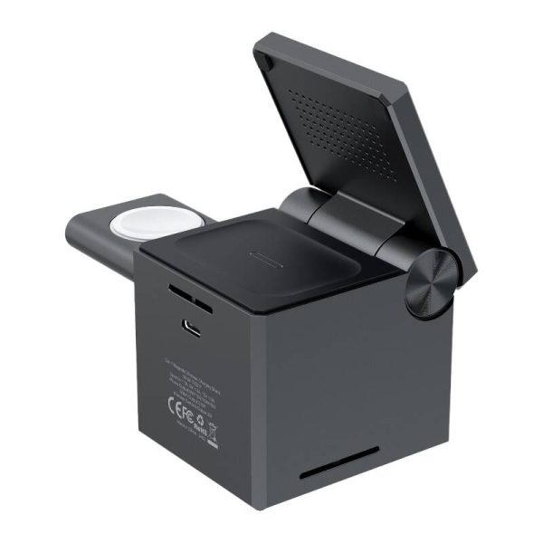 Choetech T632-F 3-in-1 15W inductive charger (black) - Image 3