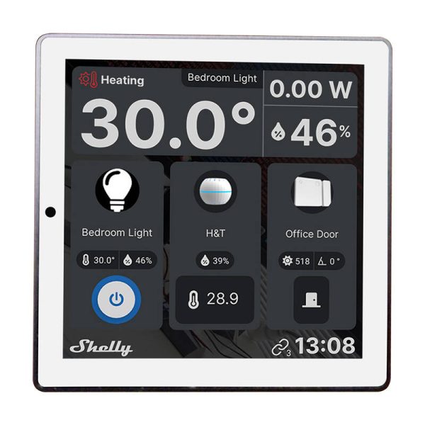 Set Shelly Wall Display Control Panel (white) + BLU H&T Ivory - Image 3