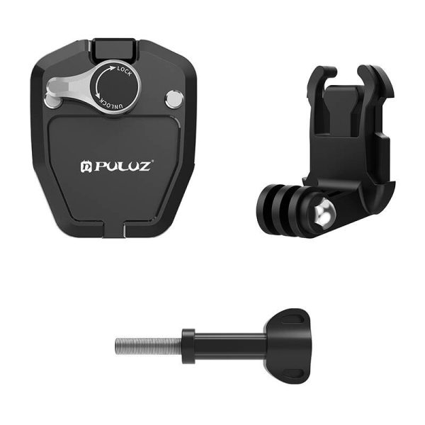 Motorcycle Windshield Mount Clip PULUZ  for Action Cameras (Black) - Image 4