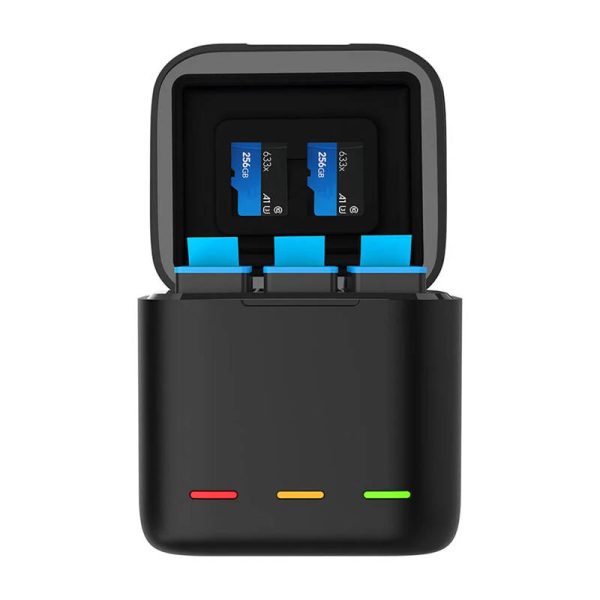 Storage charger box TELESIN + 3 batteries for GoPro Hero 9 / 10 / 11 / 12 - Image 2