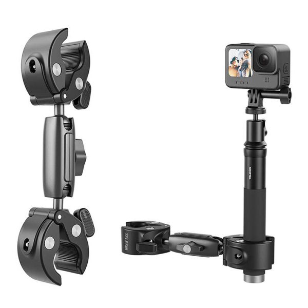 Double-headed Bike/Moto Mount TELESIN for action cameras - Image 3