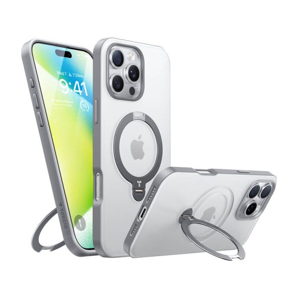 Torras Ostand Spin Case for iPhone 16 Pro (Gray) — изображение 2