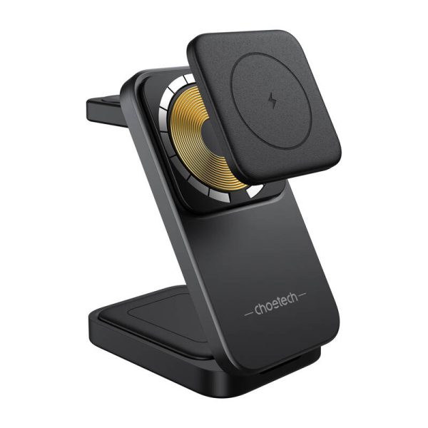 Magnetic 3-in-1 charger Choetech T611-F 15W for iPhone 12/13/14/15 series — изображение 2