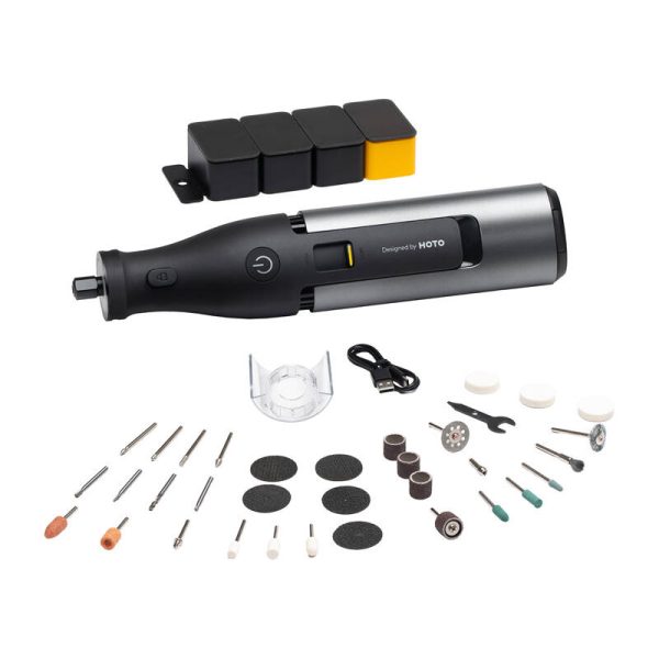 Precision multifunction grinder 12V set 36 el. HOTO QWLDM002 35000RPM - Image 2