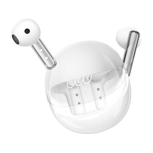 Earphones TWS QCY AilyBuds Clear T32 (white) - Image 3