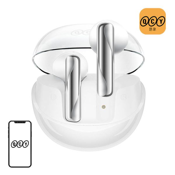 Earphones TWS QCY AilyBuds Clear T32 (white) - Image 4