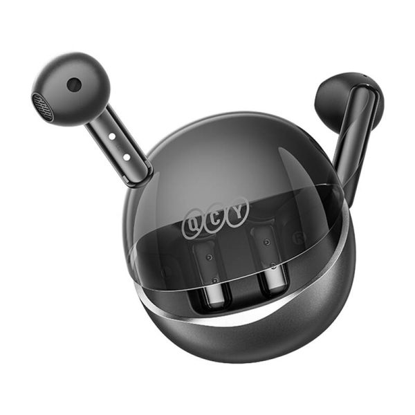 Earphones TWS QCY AilyBuds Clear T32 (black) - Image 4