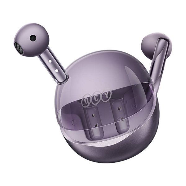 Earphones TWS QCY AilyBuds Clear T32 (purple) - Image 3