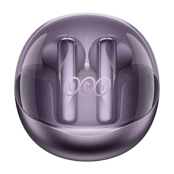 Earphones TWS QCY AilyBuds Clear T32 (purple) - Image 4