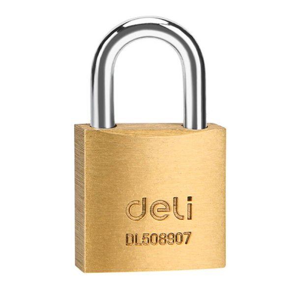 Brass Padlock Deli Tools EDL508907 - Image 2