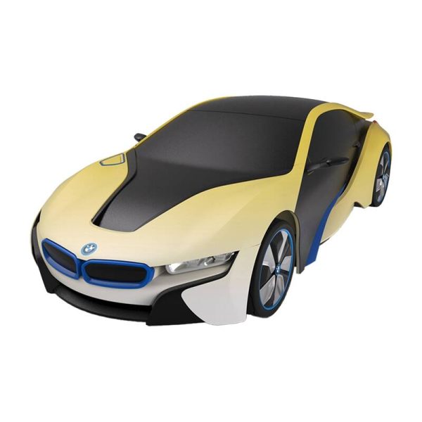 RASTAR R/C 1:24 BMW i8 remote controlled car- UV-sensitive (white and yellow) - Image 2