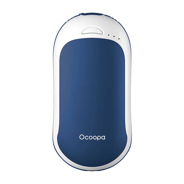 Ocoopa HotPal PD 5000 mAh hand warmer with powerbank function, USB-C white-blue - Image 2