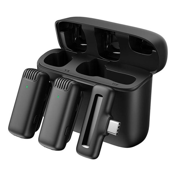 Microphone with charging case Apexel APL-MIC008 Type-C, 2 pcs. - Image 3