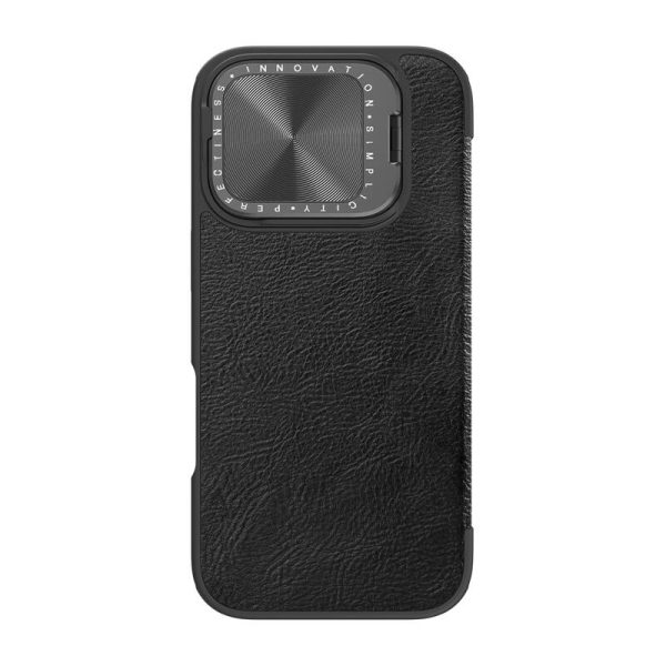 Etui Nillkin Qin Prop Leather iPhone 16 (czarny) — изображение 2