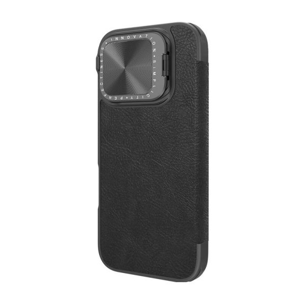 Etui Nillkin Qin Prop Leather iPhone 16 (czarny) — изображение 3