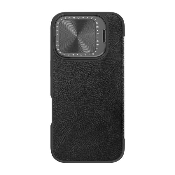 Etui Nillkin Qin Prop Leather iPhone 16 (czarny) - Image 2
