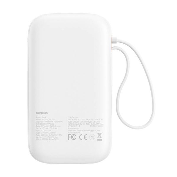 Powerbank Baseus QPow 2 20000mAh 30W 2xUSB-C (white) - Image 6