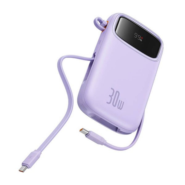 Baseus QPow 2 20000mAh 30W 2xUSB-C powerbank (purple) - Image 3