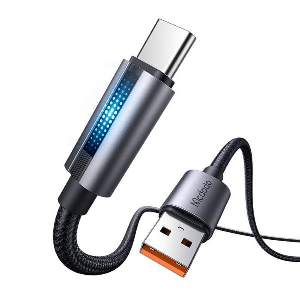 Mcdodo CA-5180 USB-A to USB-C cable, 1.2m (black) - Image 3